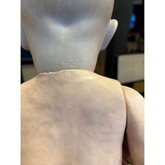 18‎ inch antique Bisque Doll Marked 142 Sleep Eyes Jointed Body Collectible - Picture 5 of 17
